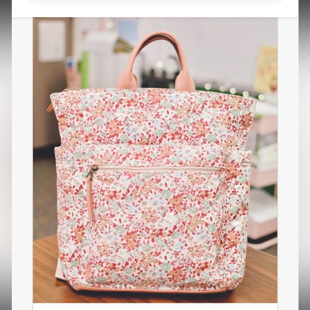 ISO universal thread floral backpack
